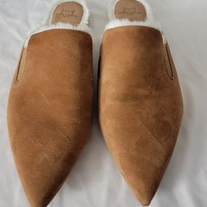 Marc Fisher faux fur lined mule